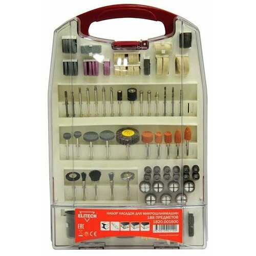 Набор для прямой шлифмашины Elitech 1820001300 арт 179130 DR 4 843₽
