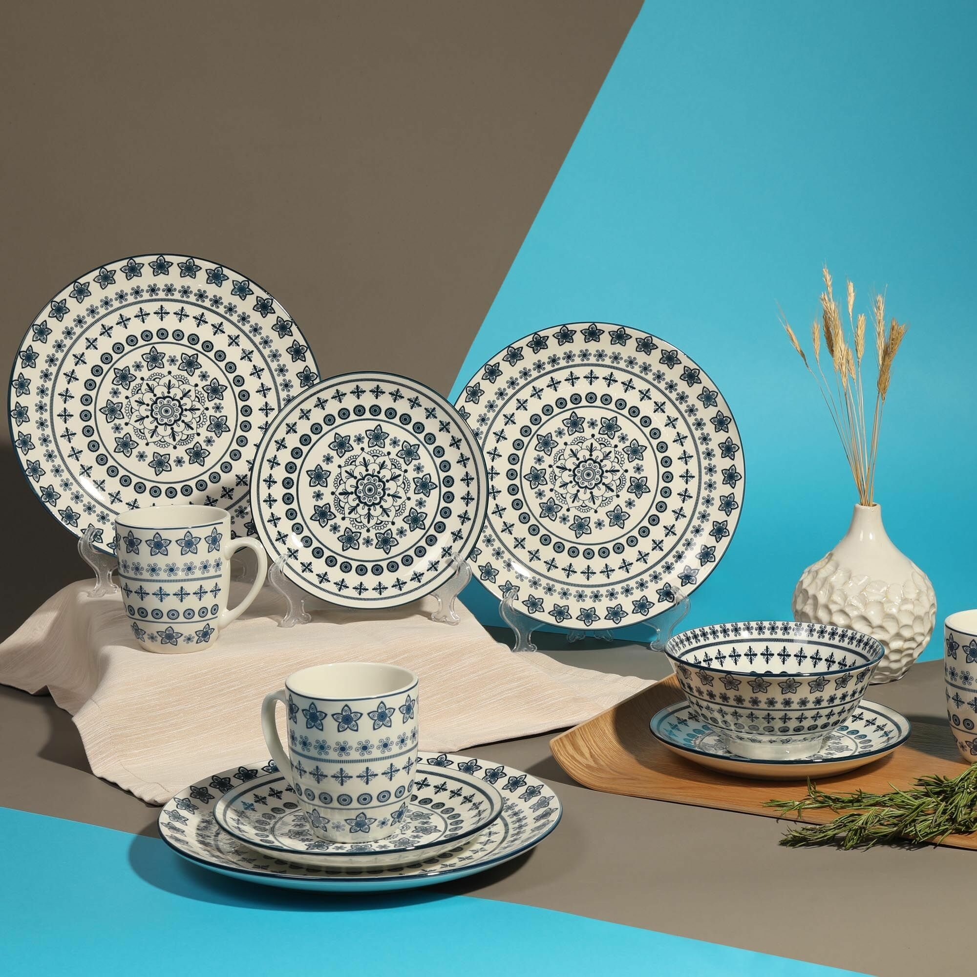 фото Набор посуды столовый Meibo Stella 16 предметов 4 персоны, посуда для кухни