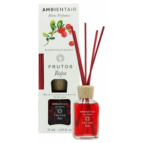 Ambientair Frutos Rojos - диффузор с ароматом красных фруктов диффузор ароматический aroma diff черная смородина d10303 50 мл