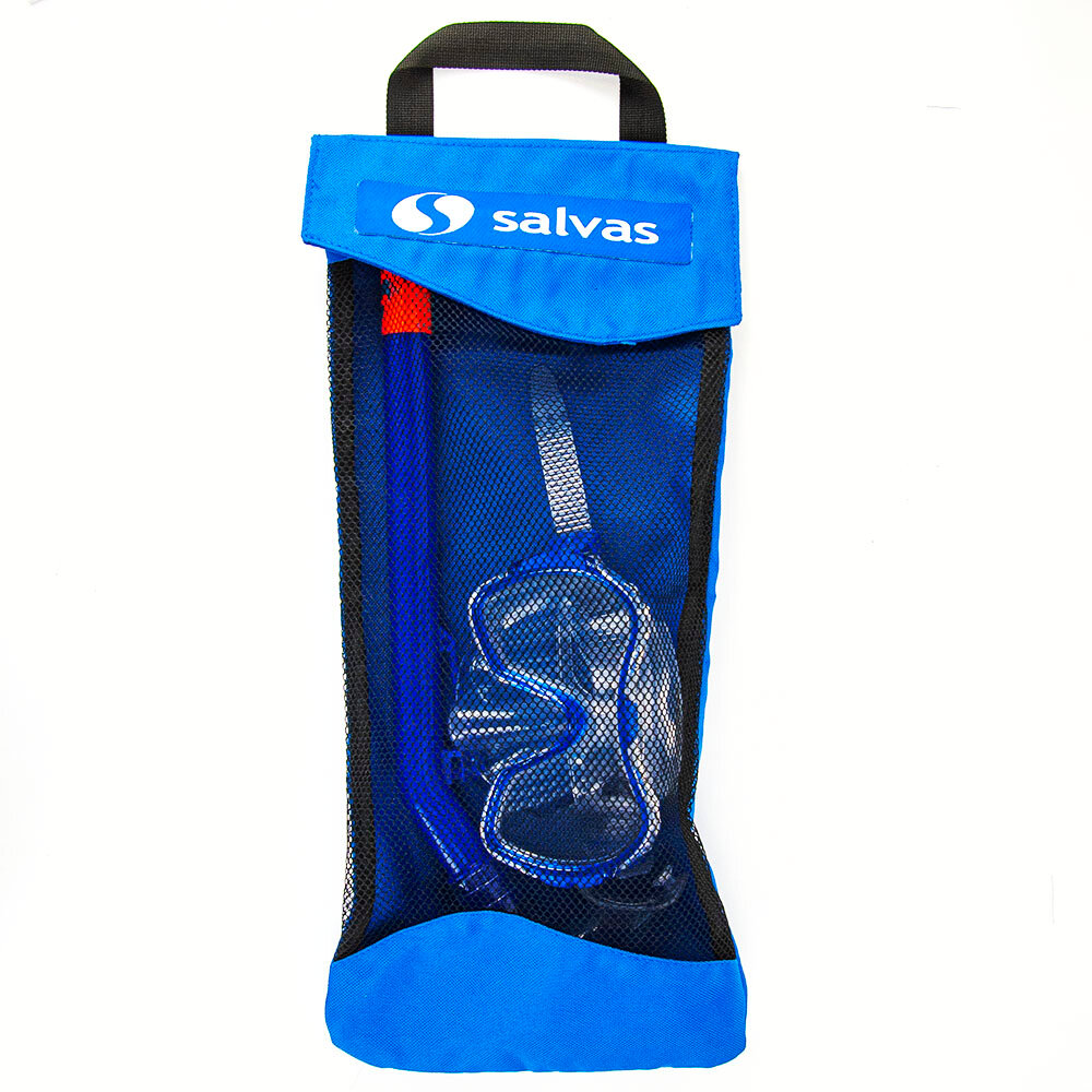 Набор для плавания Salvas Haiti Set EA530C1TBSTB, р. Medium, синий в сетч. сумке