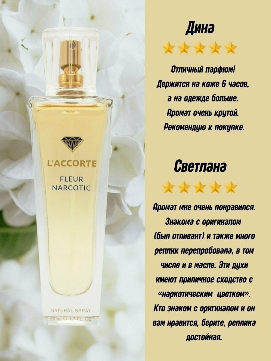 KPK parfum Laccorte Fleur Narcotic / КПК-Парфюм Лакорте Флер Наркотик Парфюмерная вода женская 50 мл