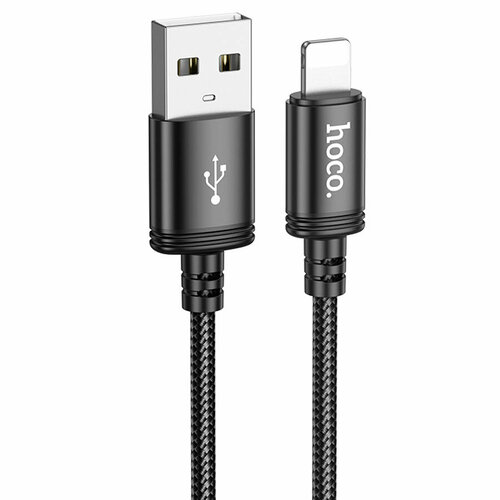 Кабель USB HOCO X89 Wind USB - Lightning, 2.4А, 1 м, черный