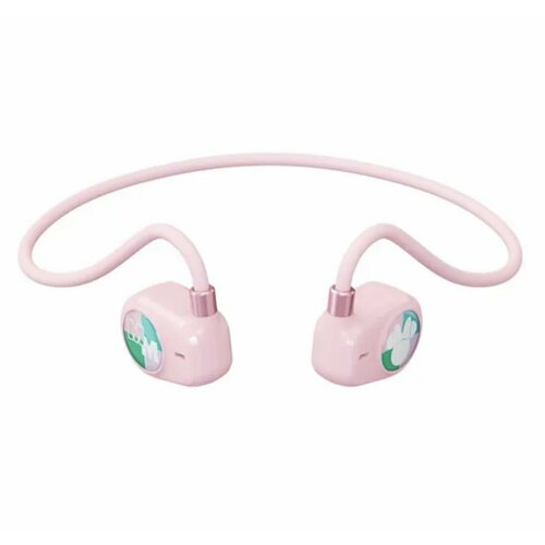 Наушники Дисней беспроводная Bluetooth гарнитура Disney, наушники на шею, розовые