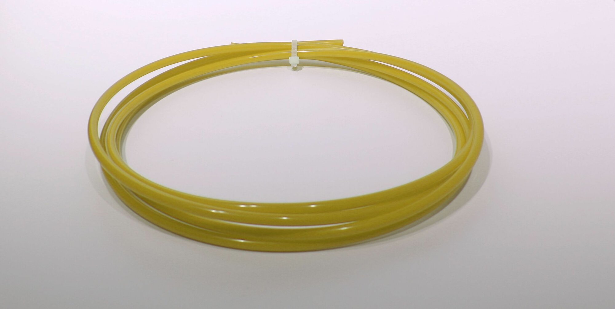 фото Трубка для фильтров и обратных осмосов 1/4 1 метр желтая