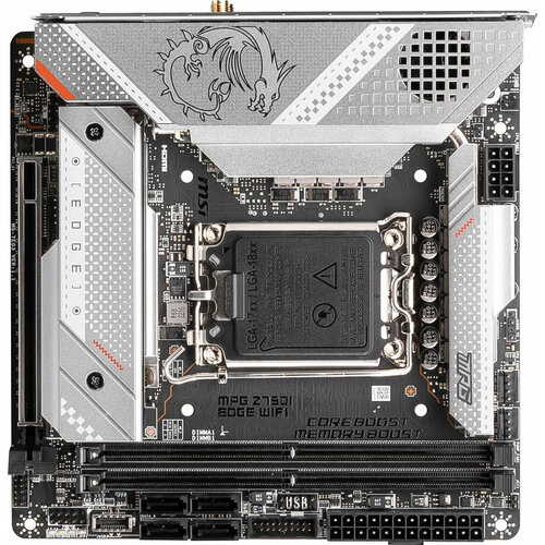 MSI Материнская плата MSI MPG Z790I EDGE WIFI Soc-1700 Intel Z790 2xDDR5 mini-ITX AC97 8ch71 25Gg RAIDHDMIDP MPG Z790I EDGE WIFI 4799900₽