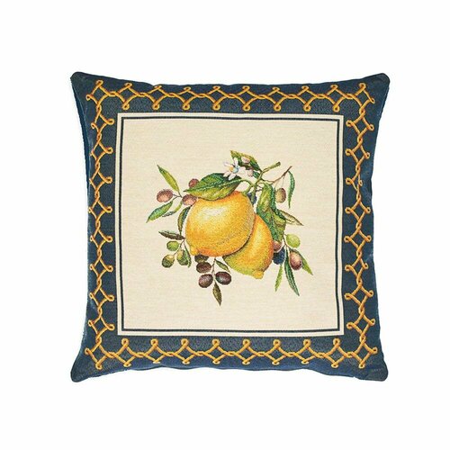 Подушка декоративная гобеленовая 45х45 см, Vingi Ricami