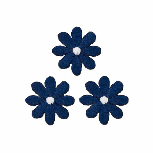 926727 Термоаппликация Цветы малые, синий, Prym термоаппликация цветы большой и малые красный 3 шт упак prym