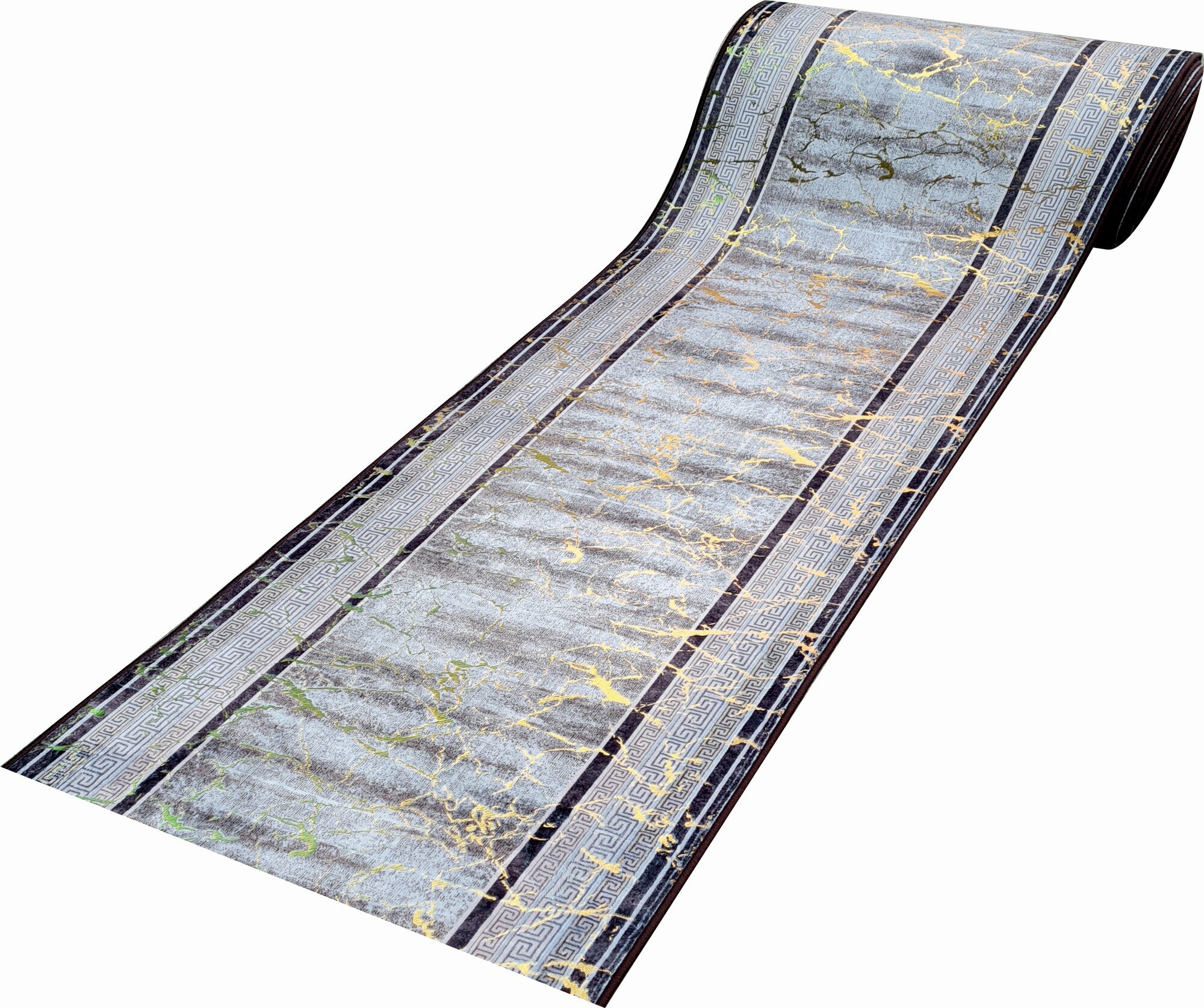 Ковровая дорожка 60 см*140 см на тканевой основе в бежевых тонах