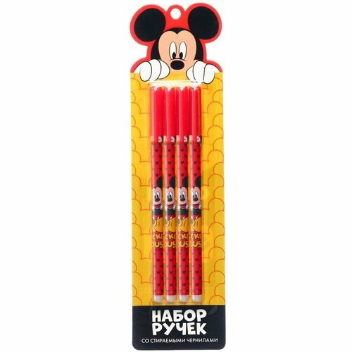 Набор ручек со стираемыми чернилами 4 шт Микки и его друзья 358₽