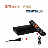 GTMEDIA V7 PRO DVB-S / S2 / S2X + T / T2-mi спутниковый ресивер с разъемом для карты h.265 HEVC CA 2xusb av vs gt media v7 hd s5x v8 turbo