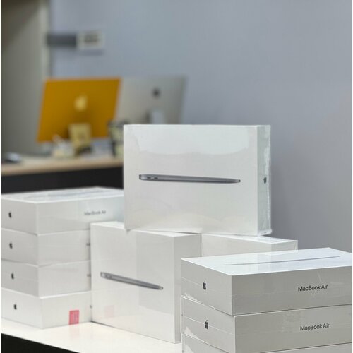 133 Ноутбук Apple MacBook Air 13 Apple M1 32ГГц RAM 8 ГБ SSD 256 ГБ Apple graphics 7-core MGN63 серый космос Русская клавиатура 77900₽