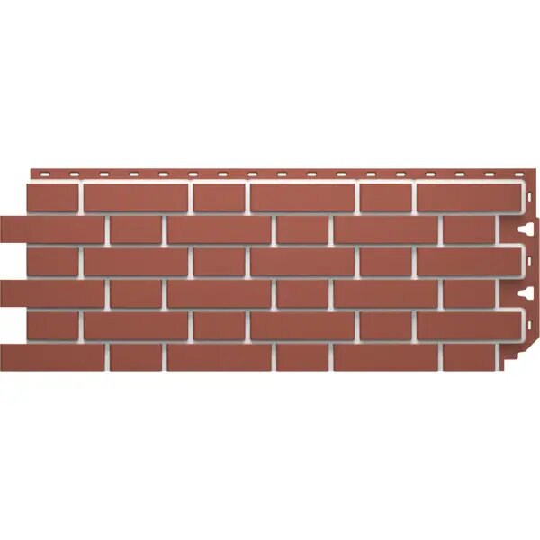 фото Фасадная панель Docke Dacha Кирпич гладкий тёмно-красный 0.46 м?