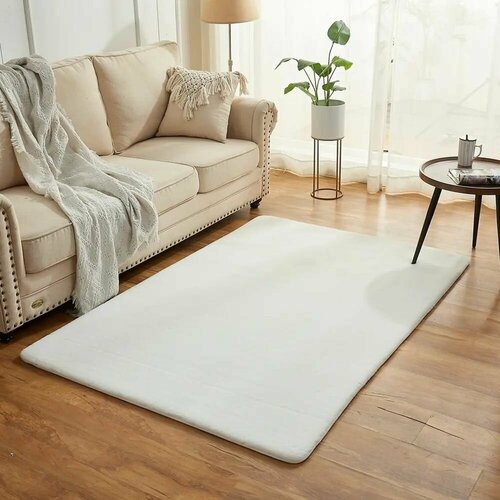 Ковер полиэстер Bingo 120x180 см цвет белый 9738₽