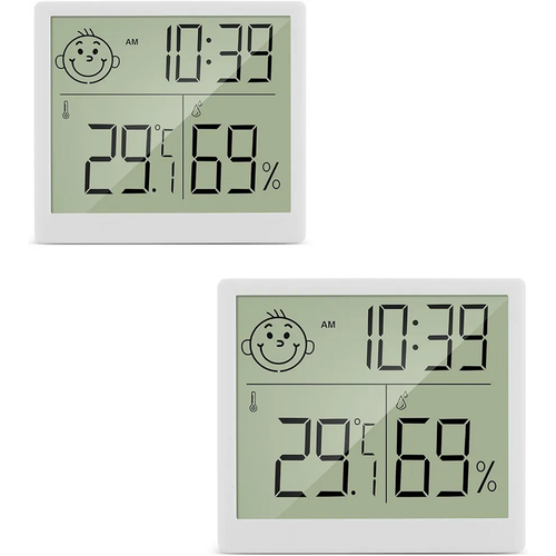 Часы-метеостанция с гигрометром Multi CX-0317 белый 588₽
