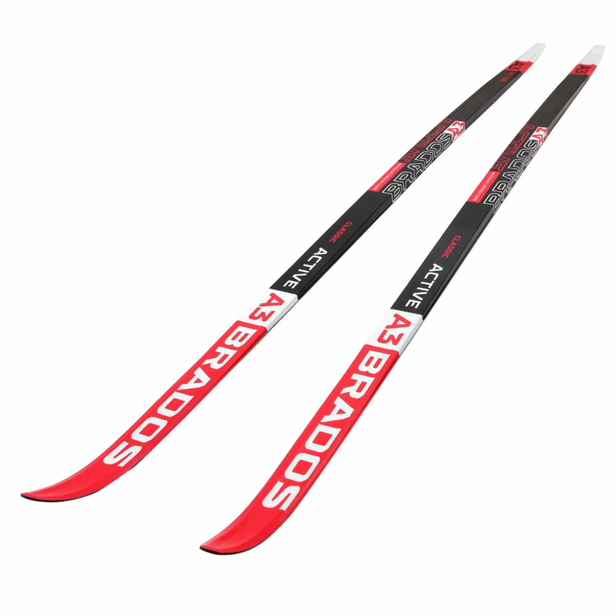 Лыжи беговые без насечек STC Brados Active A3 Red 190 см для взрослых и подростков