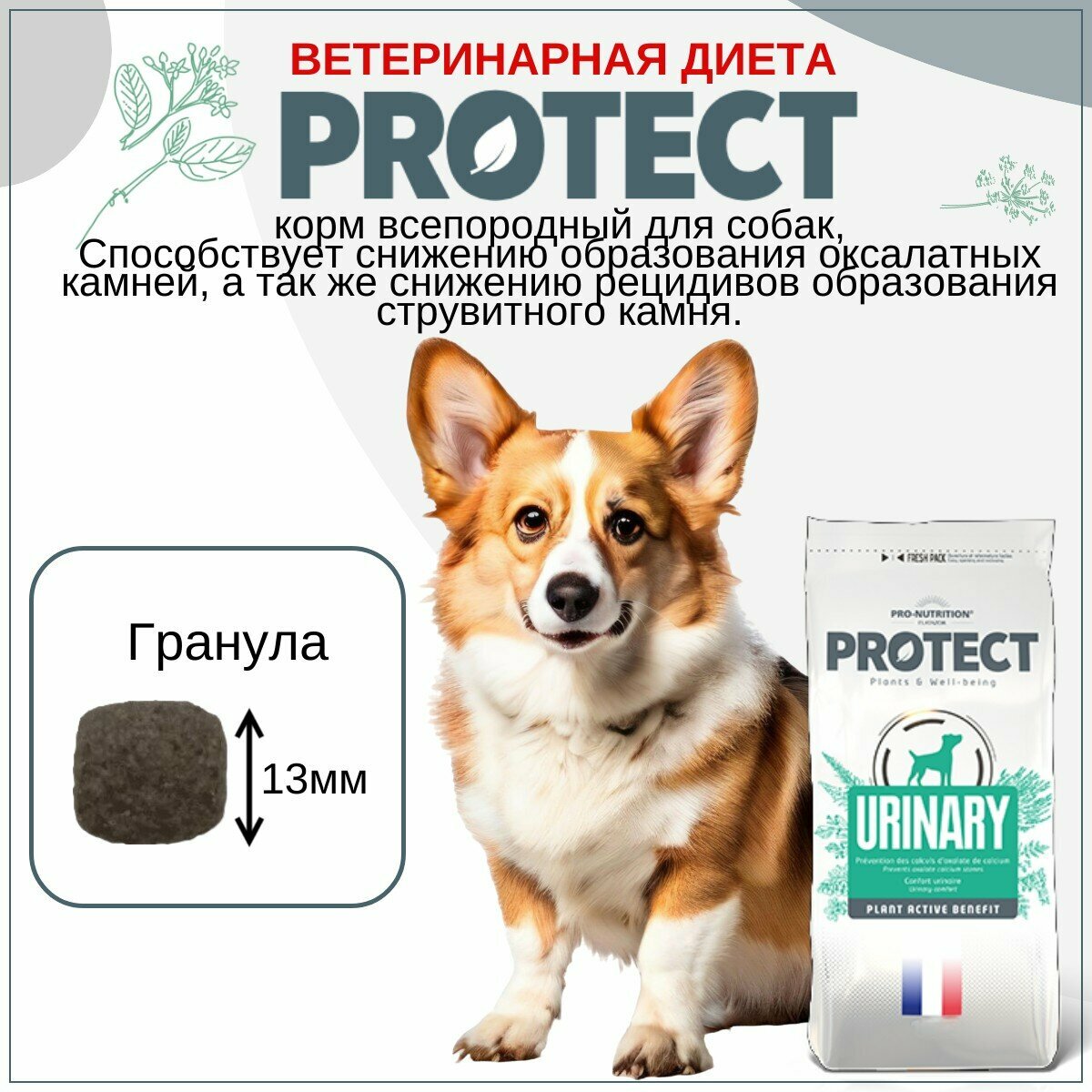 Сухой корм для собак Pro-Nutrition Flatazor Protect Urinary для лечения МКБ (2 кг) — фото 1