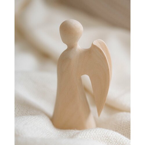 Ангел Надежды со сложенными крыльями, благое дело, 10 см, липа