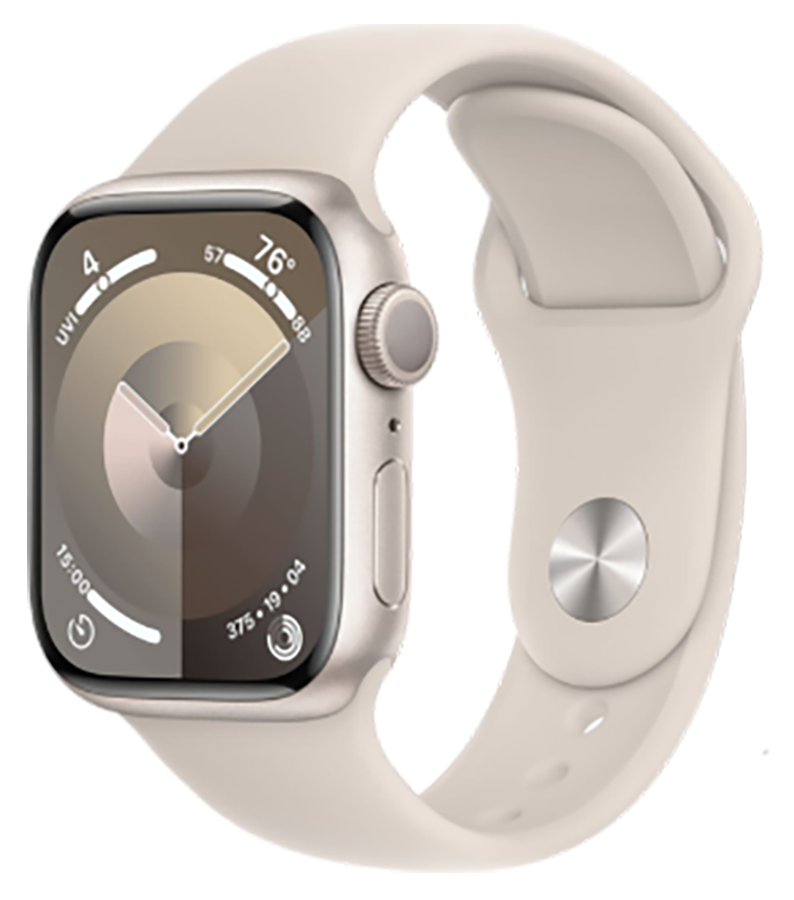Apple Watch Series 9 GPS 45mm Aluminium Case with Starlight Sport Band M/L (MR973 )
