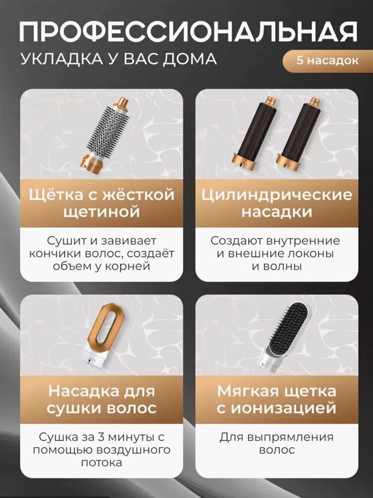 Изображение Xiaomi Фен для волос 2-oeRM2456451451 2000 Вт, скоростей 3, кол-во насадок 5, слоновая кость