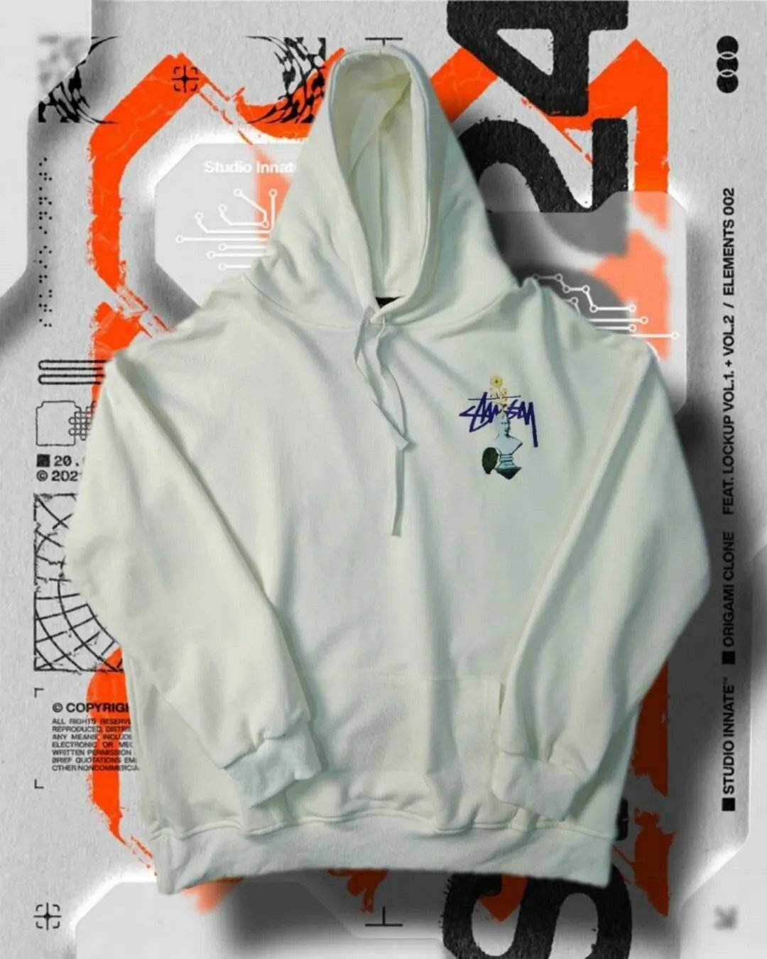 Худи NIKE, размер S, , белый