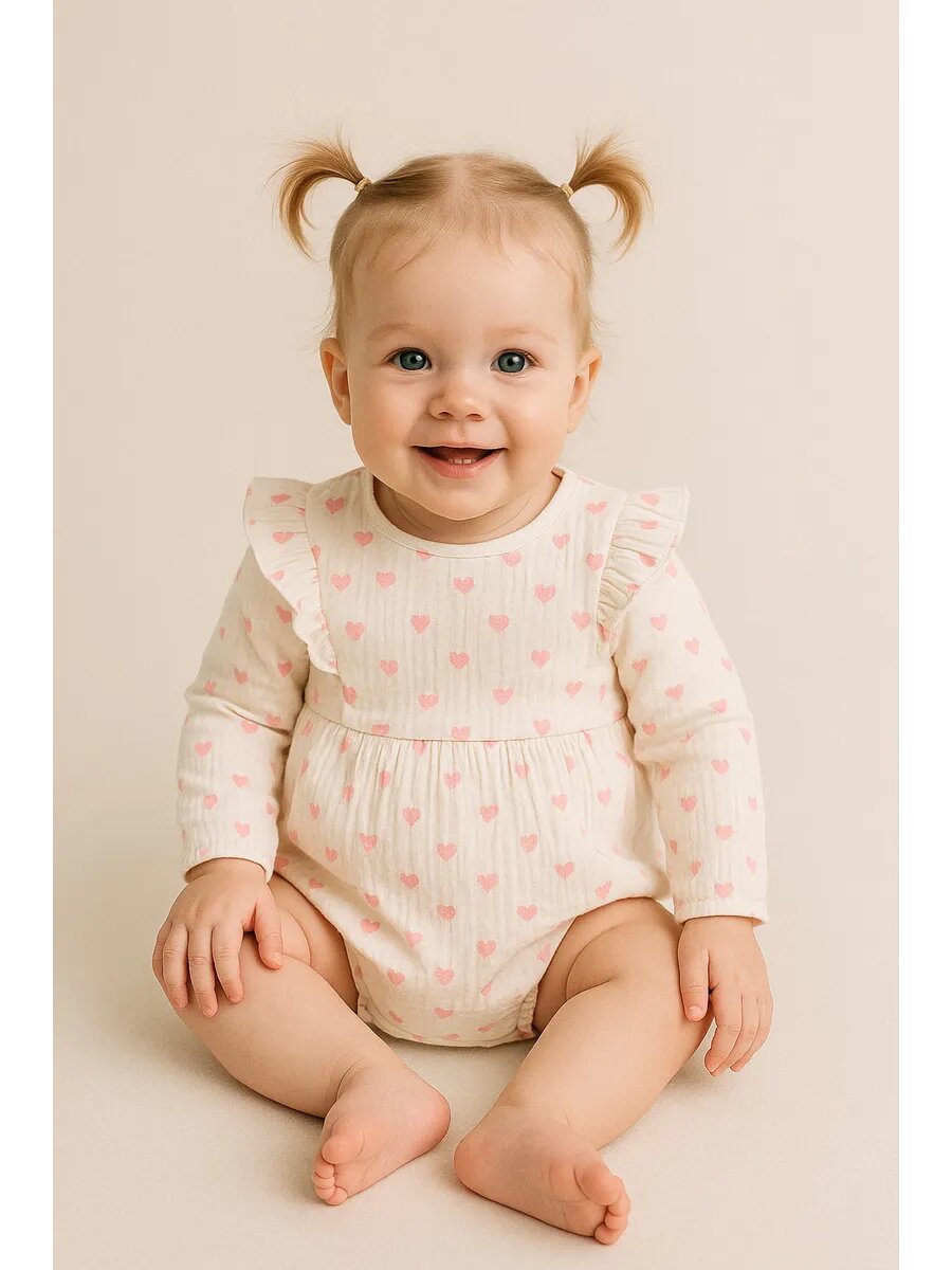 Боди Kari baby размер 3-6M бежевый