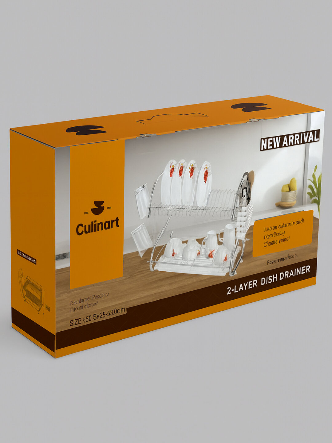 Сушилка для посуды "Culinart", двухъярусная, практичная, стильная