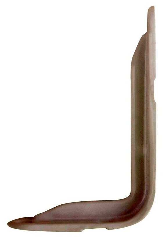 Уголок-кронштейн усиленный белый 80х125 мм (0,8 мм) - фотография № 3