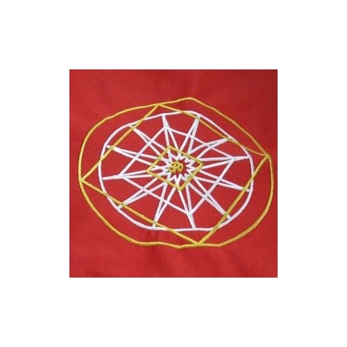 фото Алтарное покрывало «колесо фортуны» (красное) magic-kniga