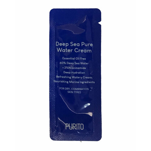 Крем, Deep Sea Pure Water Cream, Purito, 2000763431217 крем deep sea pure water cream purito 2000763431217