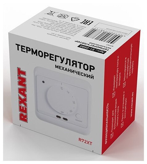 Терморегулятор REXANT механический с датчиком температуры пола и воздуха (R72XT) 51-0580 - фотография № 3