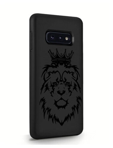 Черный силиконовый чехол MustHaveCase для Samsung Galaxy S10E Лев для Самсунг Галакси С10Е