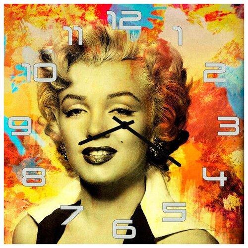 фото Svs настенные часы svs 3502474 яркая мерилин монро