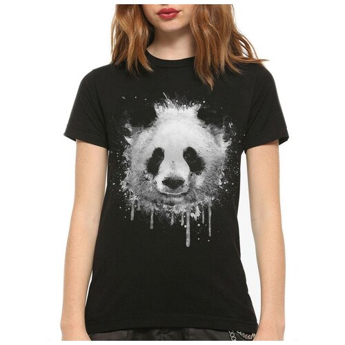 Футболка DreamShirts Панда Женская Черная 3XL