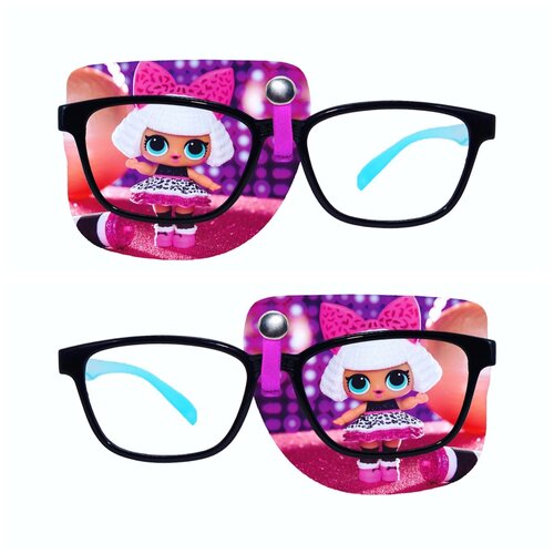 фото Окклюдер под очки "lol" на левый и правый глаз (в комплекте 2 шт) occlusionkids