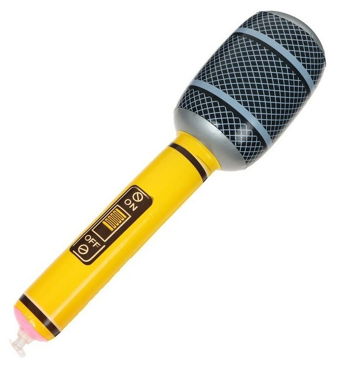 Игрушка надувная «Микрофон», 30 см, цвета микс./ В упаковке: 1