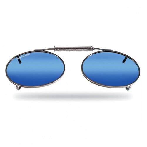 Flying Fisherman, Поляризационные накладки 7506SM Clip-On / Large Oval, Assorted, Smoke/Blue Mirror