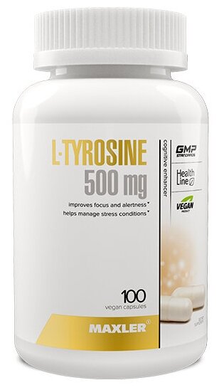 MAXLER USA L-Tyrosine 500мг (100 веган капсул)