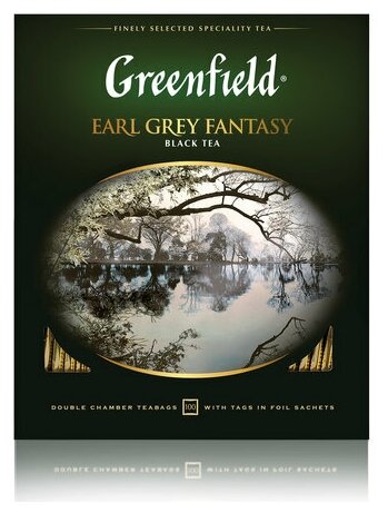 Чай черный Greenfield Earl Grey Fantasy 100 пакетиков,2уп. - фотография № 5