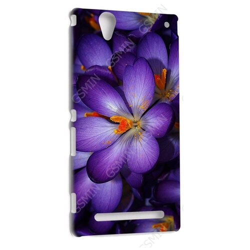 Чехол-накладка для Sony Xperia T2 Ultra dual (Белый) (Дизайн 158)