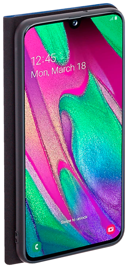 Чехол Deppa Book Cover для Samsung Galaxy A40 (2019) синий - фото №3