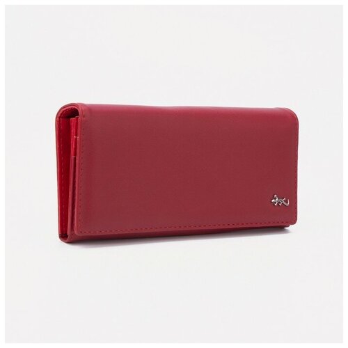 фото Кошелёк, 5 отделов на магнитах, цвет красный