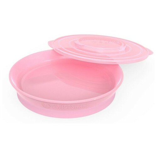 Тарелка "Twistshake", цвет: пастельный розовый (Pastel Pink)