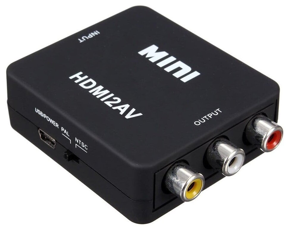 Конвертер HDMI 2AV 1080p MINI