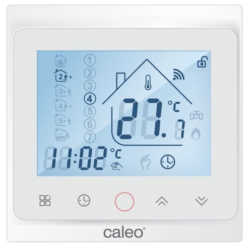 Терморегулятор CALEO С936 Wi-Fi Black встраиваемый, цифровой, программируемый, 3,5 кВт