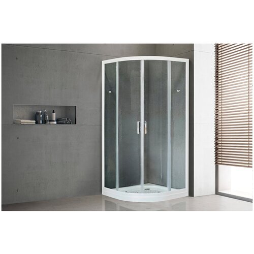 Душевой уголок Royal Bath HKD-T 90х90х185 (прозрачное) душевой уголок royal bath hkd 90х90 rb 90 hkd t без поддона профиль белый стекло прозрачное