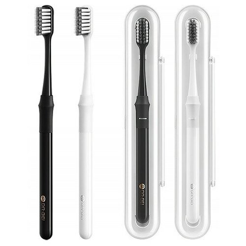 фото Набор зубных щеток xiaomi dr.bei toothbrush bamboo version soft (4 шт.)