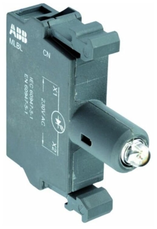 Светосигнальный блок с ламподержателем для устройств управления и сигнализации ABB 1SFA611621R1014