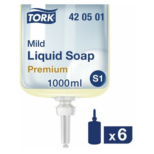 Картридж с жидким мылом одноразовый TORK (Система S1) Premium, 1 л, 1 шт