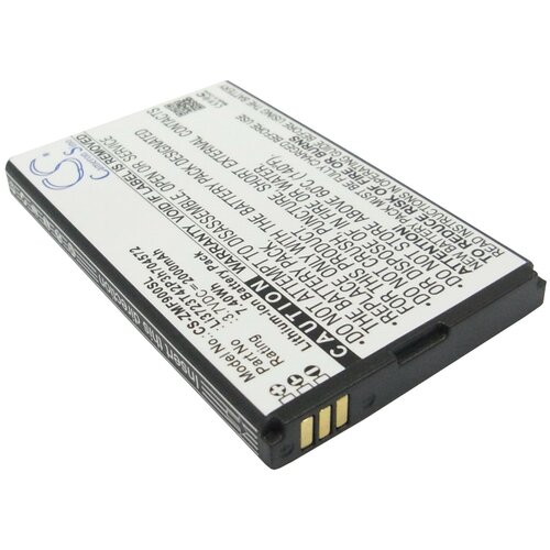 Аккумулятор для WiFi роутера ZTE MF90, MF91 (Li3723T42P3H704572) аккумуляторная батарея zte li3820t43p3h984237 для zte nx403a 3 8v 2000mah