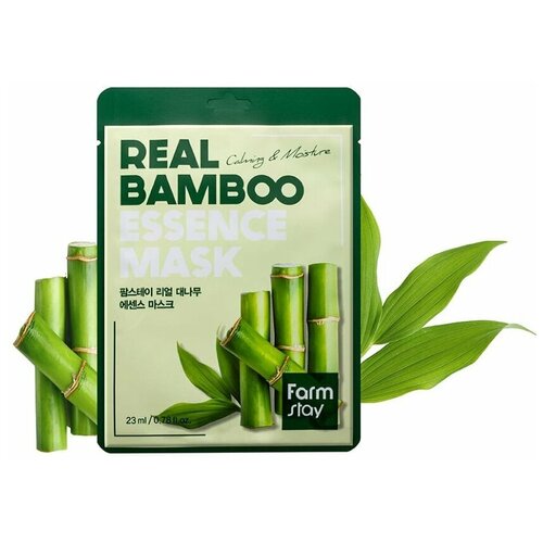 фото Набор тканевых масок с экстрактом бамбука farm stay real bamboo essence mask 10 шт. (1шт23мл farmstay